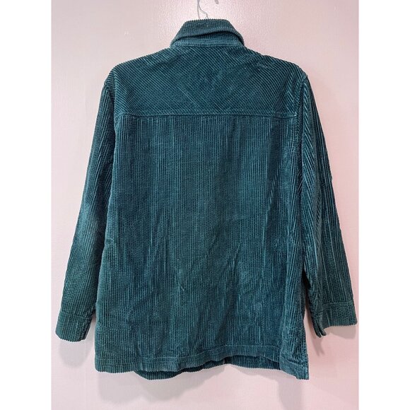 Nordstrom Green Corduroy‎ Jacket With Button Front & Pockets Size M - Picture 5 of 11